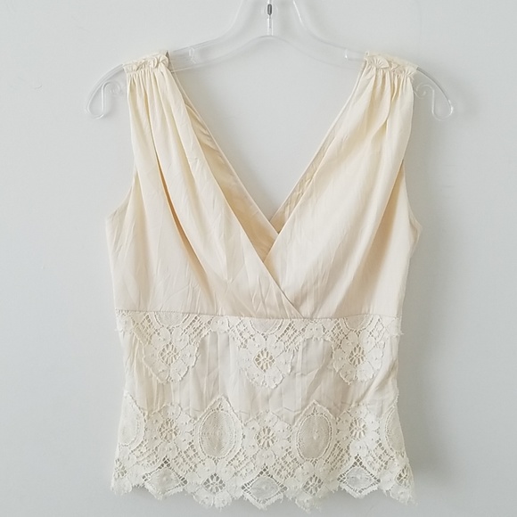 Saks Fifth Avenue Tops - Silk & Lace Goddess Style Top